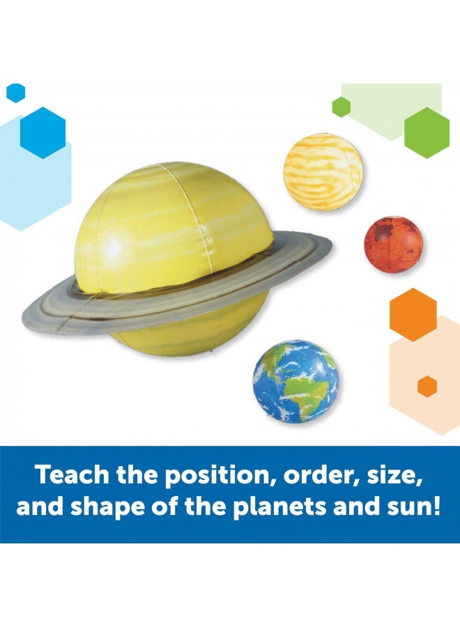 Learning Resources Giant Inflatable Solar System,8 Planets, 13 Pieces, Grades K+, Kids Solar System, Astronomy For Kids, Inflatable Solar System, Inflatable Planets,Back To School Gifts For Kids