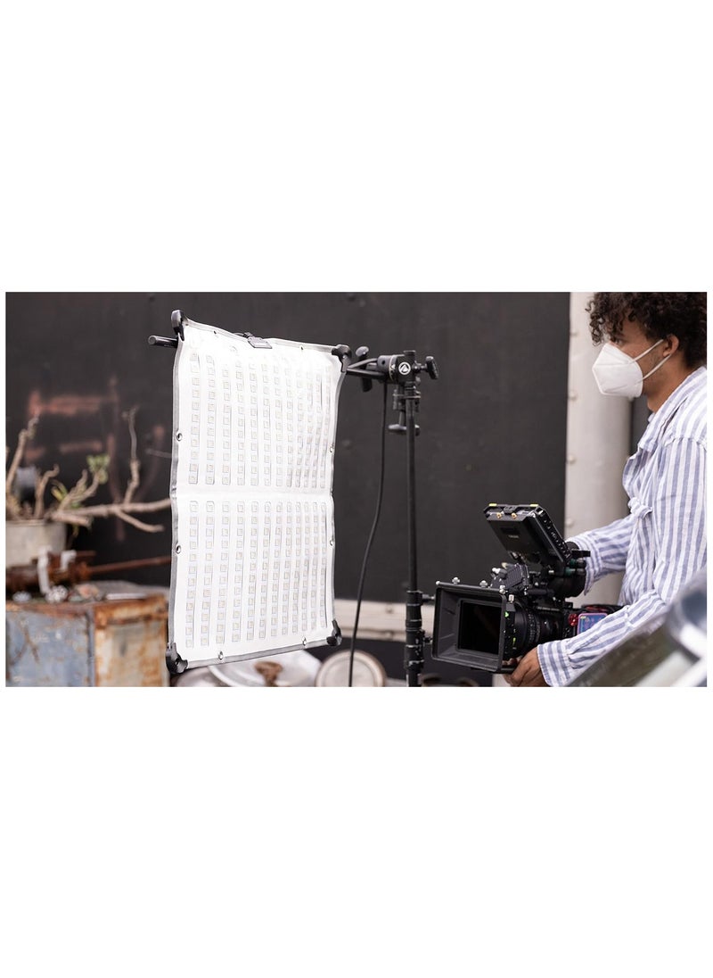 APUTURE AMARAN F22C RGBWW LED Mat (V-Mount, 2 x 2 Feet) – Full-Color Flexible LED Panel with 360° RGB Color Range, Adjustable White Balance (3200K–9500K), High CRI & TLCI, DMX Control, and App Compatibility