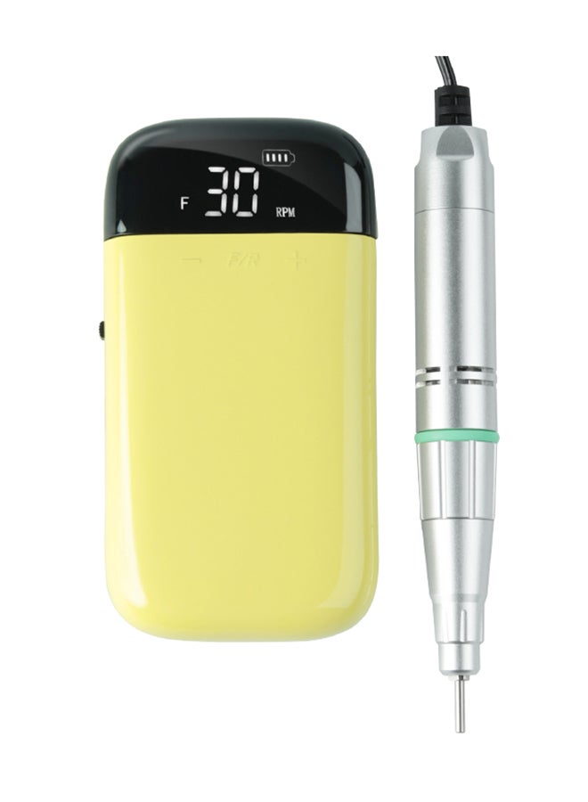 Electric Nail Art Tools 30000 Rpm Nail Machine Rechargeable Wireless Nail Drill Jmd-107 - Yellow