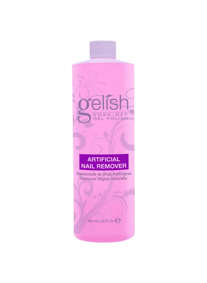 Gelish Soak Off Artificial Nail and Gel Polish Remover Refill Bottle for Salon Professional or at Home Use 480mL, 16 Fluid Ounces