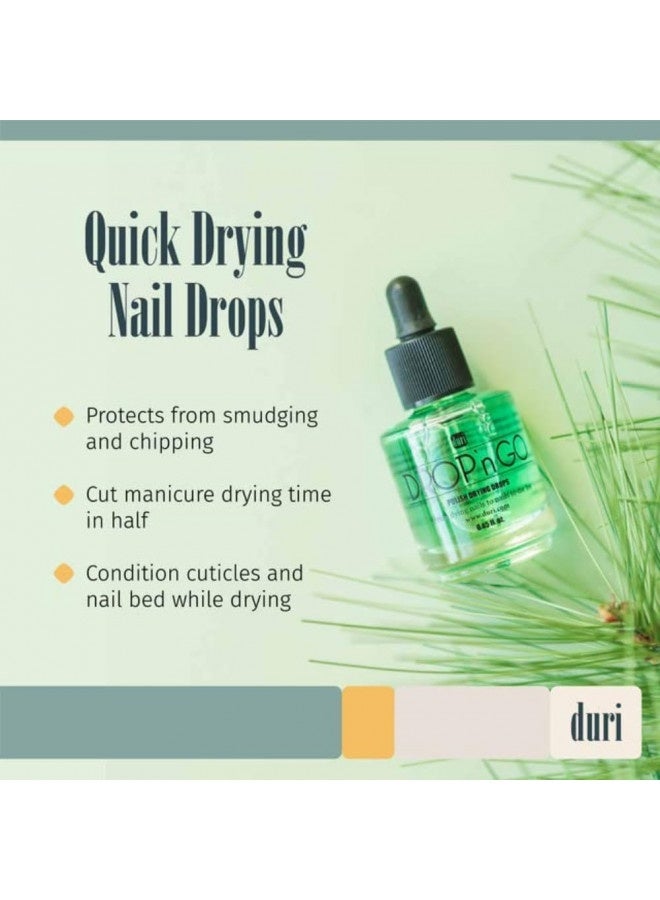 Duri Drop'N Go Quick Dry Nail Drops - Fast Drying Drops For Long Lasting Nail Polish 0.61 Fl. Oz.