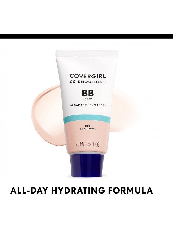 Covergirl Smoothers Lightweight Bb Cream, 1 Tube (1.35 Ounce), Light To Medium 810 Skin Tones, Hydrating Bb Cream With Spf 21 Sun Protection (Packaging May Vary)