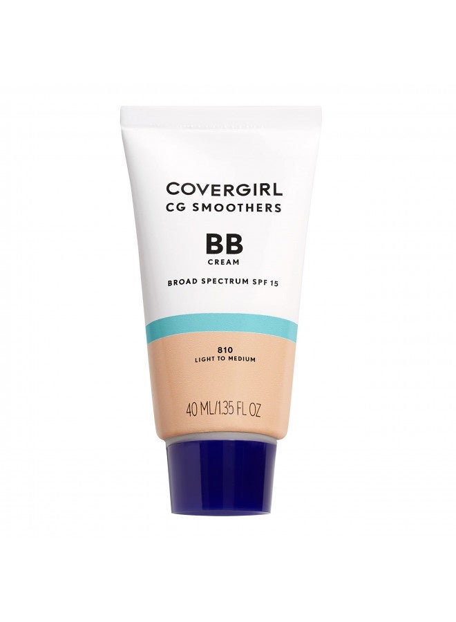 Covergirl Smoothers Lightweight Bb Cream, 1 Tube (1.35 Ounce), Light To Medium 810 Skin Tones, Hydrating Bb Cream With Spf 21 Sun Protection (Packaging May Vary)