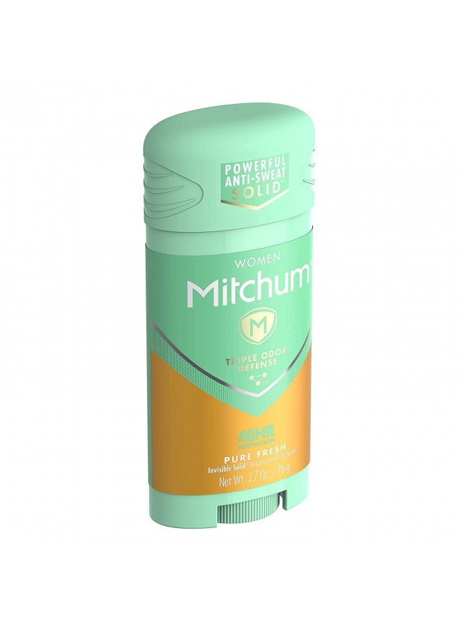 Mitchum For Women Advanced Control Anti-Perspirant Deodorant Invisible Solid Pure Fresh 2.70 oz