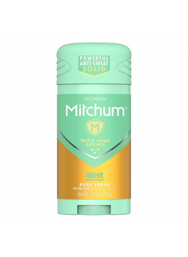 Mitchum For Women Advanced Control Anti-Perspirant Deodorant Invisible Solid Pure Fresh 2.70 oz