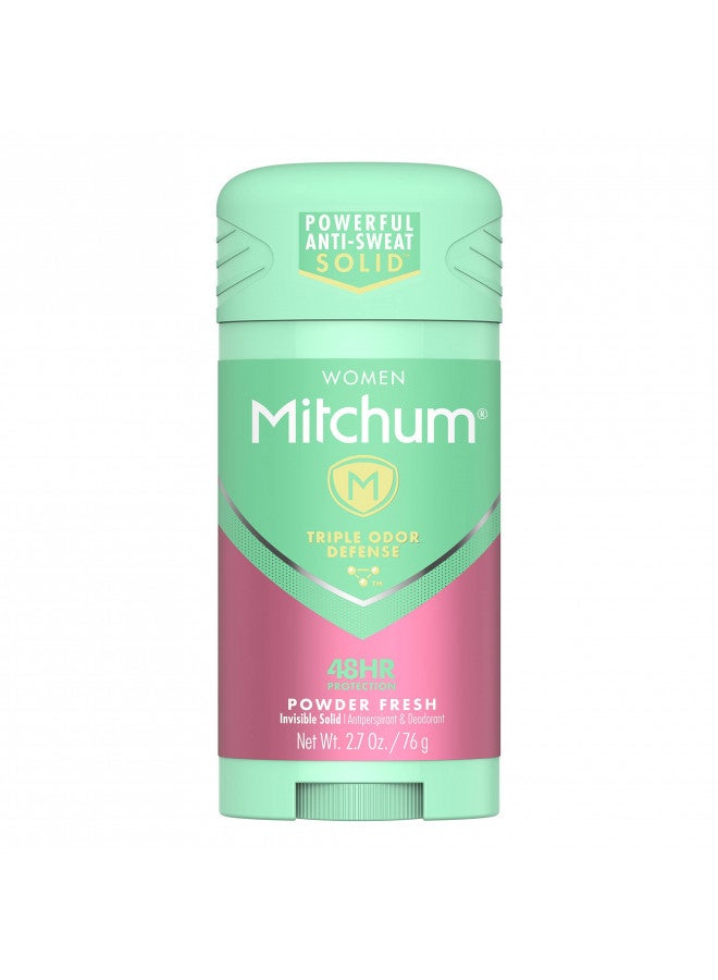 Mitchum Women Stick Solid Antiperspirant Deodorant, Powder Fresh, 2.7 Ounce (Pack of 1)