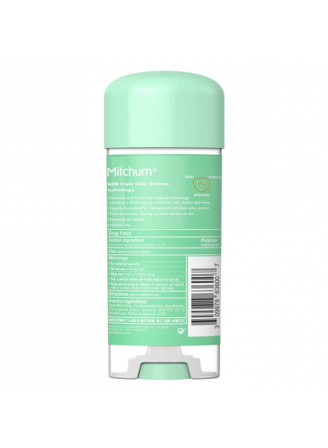 Mitchum For Women Anti-Perspirant Deodorant Clear Gel Powder Fresh 3.40 oz (Pack of 2)