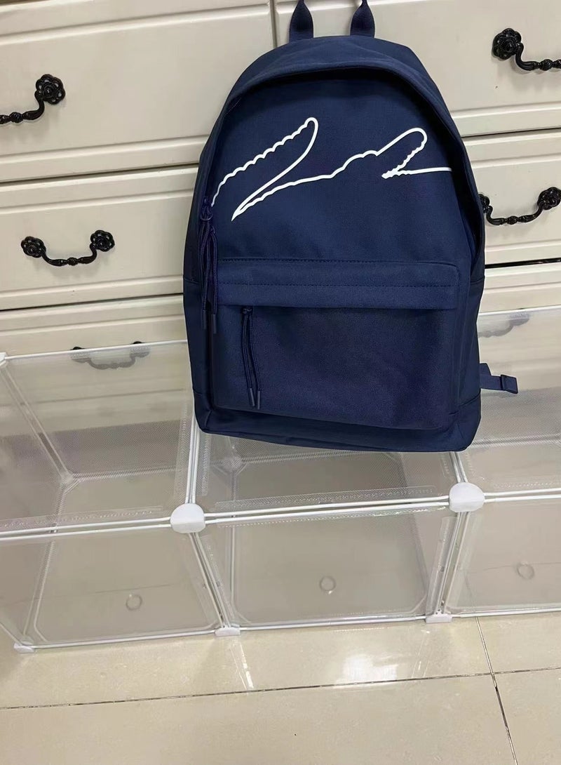 New style  Canvas Backpack Blue