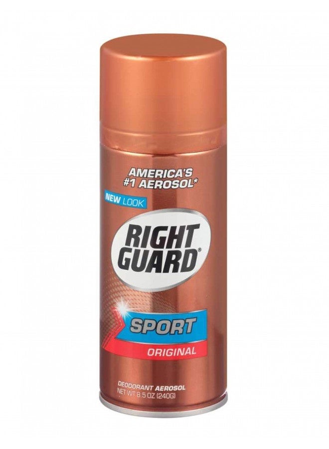 Right Guard Sport Deodorant, Aerosol, Original 8.5 Oz (Pack Of 6)