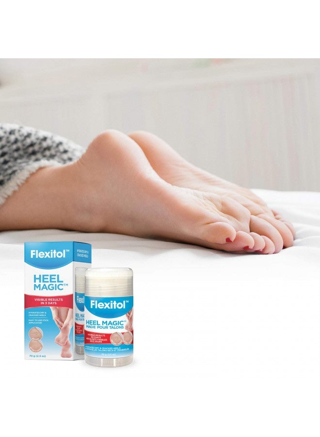 Flexitol Heel Magic For Dry Skin Or Rough Heels With Shea Butter And Vitamin E, 2.5 Ounce