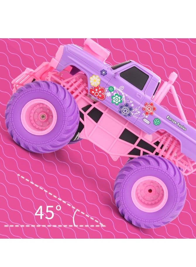 Climbing Remote Control Car 2.4G Large Wheel Off-Road Vehicle Four-Wheel Drive Stunt Spinning Children's Toy Girl Holiday Gift