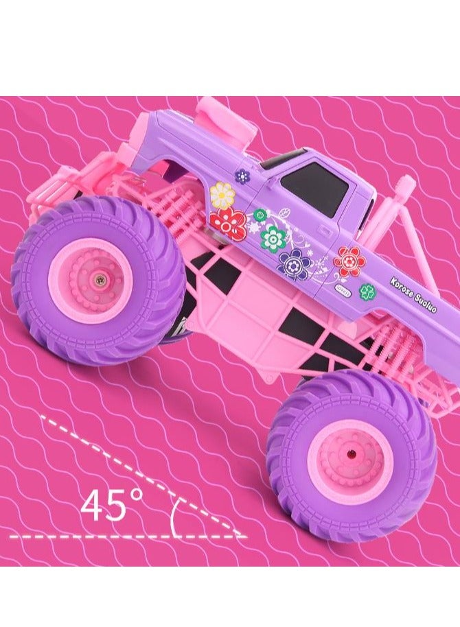 Climbing Remote Control Car 2.4G Large Wheel Off-Road Vehicle Four-Wheel Drive Stunt Spinning Children's Toy Girl Holiday Gift