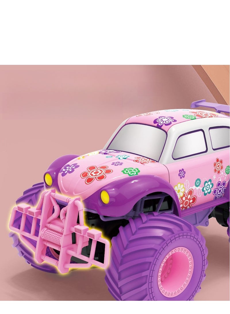 Climbing Remote Control Car 2.4G Large Wheel Off-Road Vehicle Four-Wheel Drive Stunt Spinning Children's Toy Girl Holiday Gift