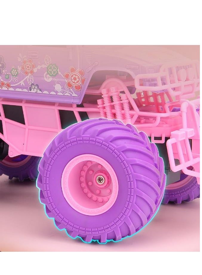 Climbing Remote Control Car 2.4G Large Wheel Off-Road Vehicle Four-Wheel Drive Stunt Spinning Children's Toy Girl Holiday Gift