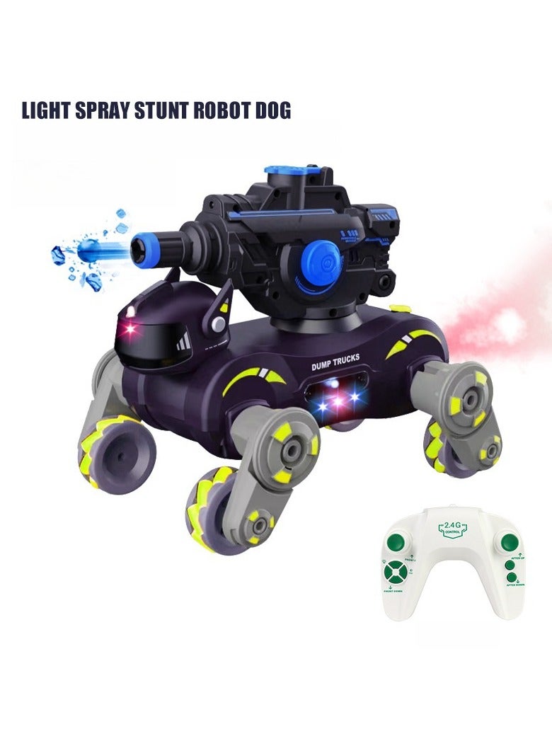 New Spray Light Music Deformation Stunt Car 2.4G Remote Control Boy Electronic Pet Toy Gift