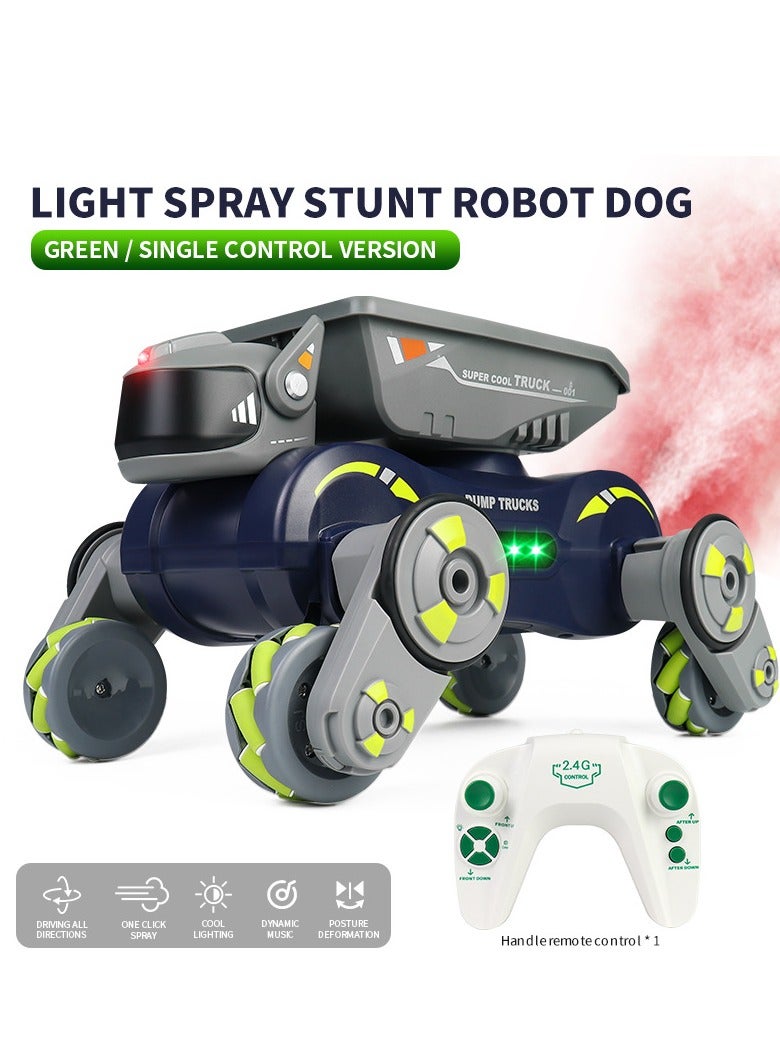 New Spray Light Music Deformation Stunt Car 2.4G Remote Control Boy Electronic Pet Toy Gift