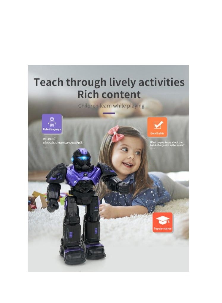 Children's Multifunctional Electric Early Education Intelligent Interactive Dance Gesture Sensing Remote Control Robot Boy Gift