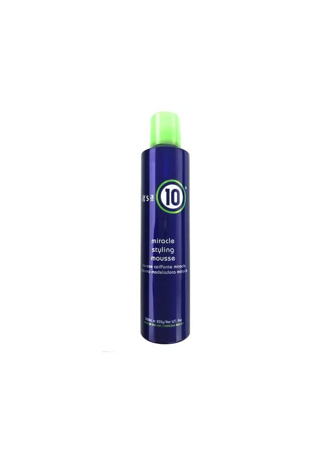 It'S A 10 Miracle Styling Mousse For Unisex, 9 Ounce