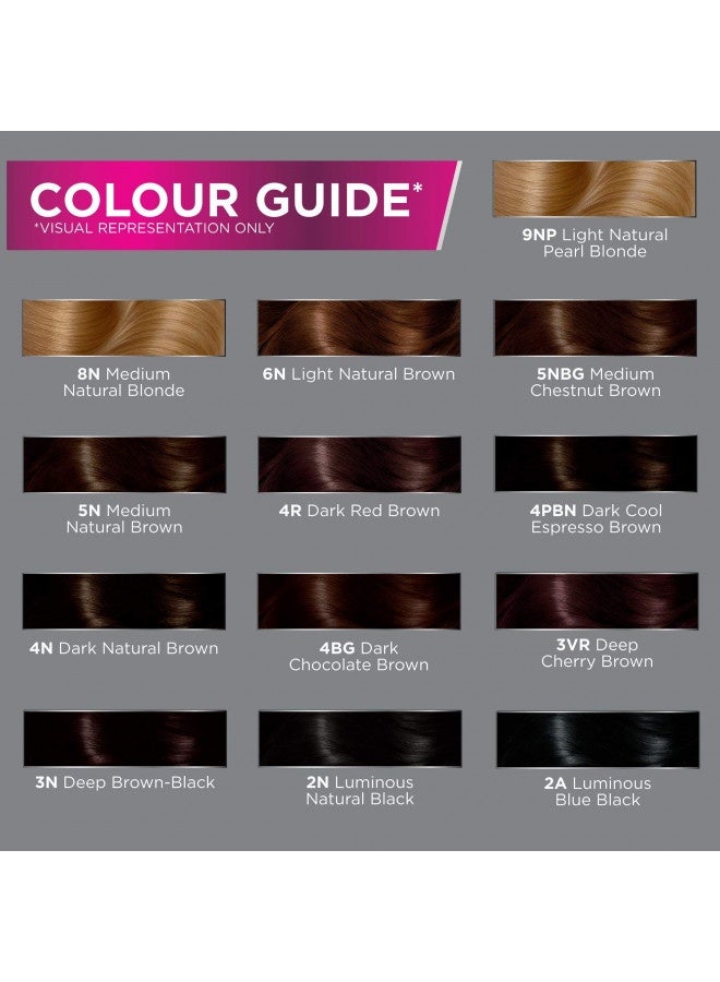 John Frieda Precision Foam Color, Dark Chocolate Brown 4Bg, Full-Coverage Hair Color Kit, With Thick Foam For Deep Color Saturation