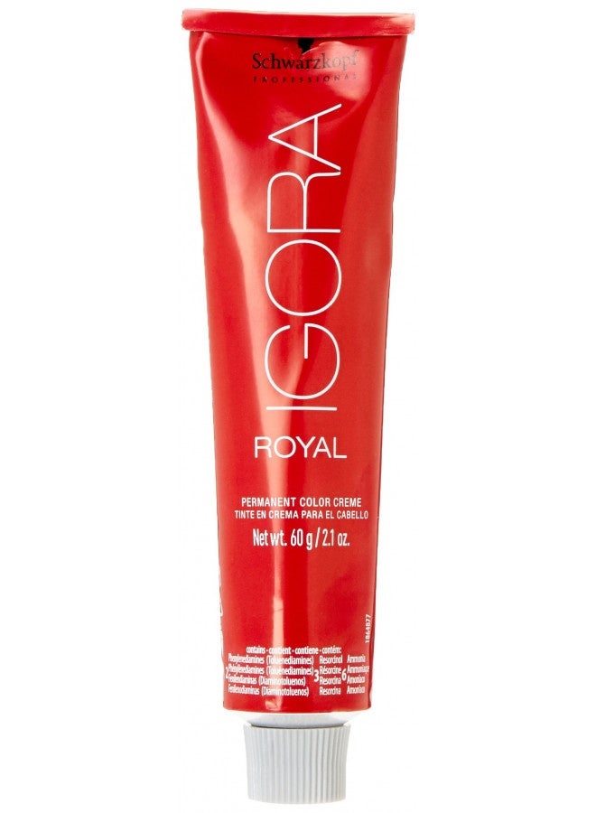 Schwarzkopf Professional Igora Royal Permanent Hair Color Creme 7-77, Medium Blonde Copper Extra, 60 Gram