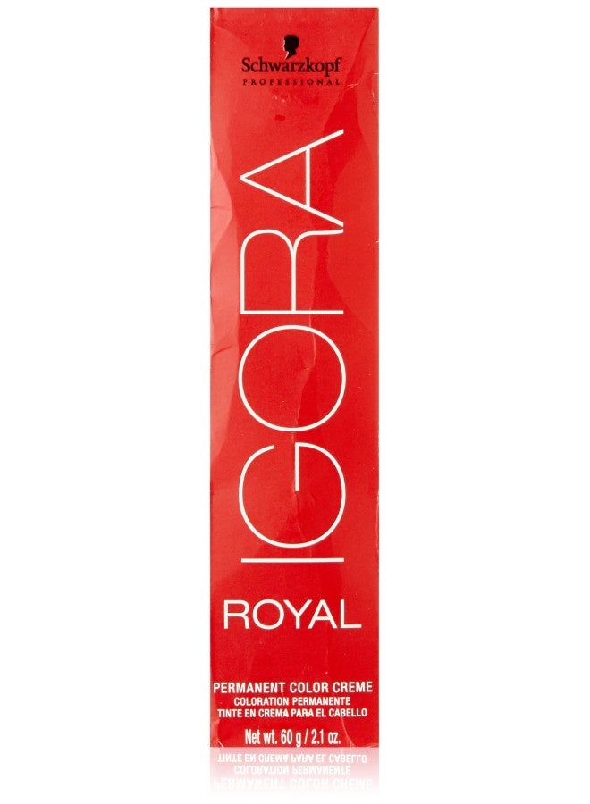 Schwarzkopf Professional Igora Royal Permanent Hair Color Creme 7-77, Medium Blonde Copper Extra, 60 Gram