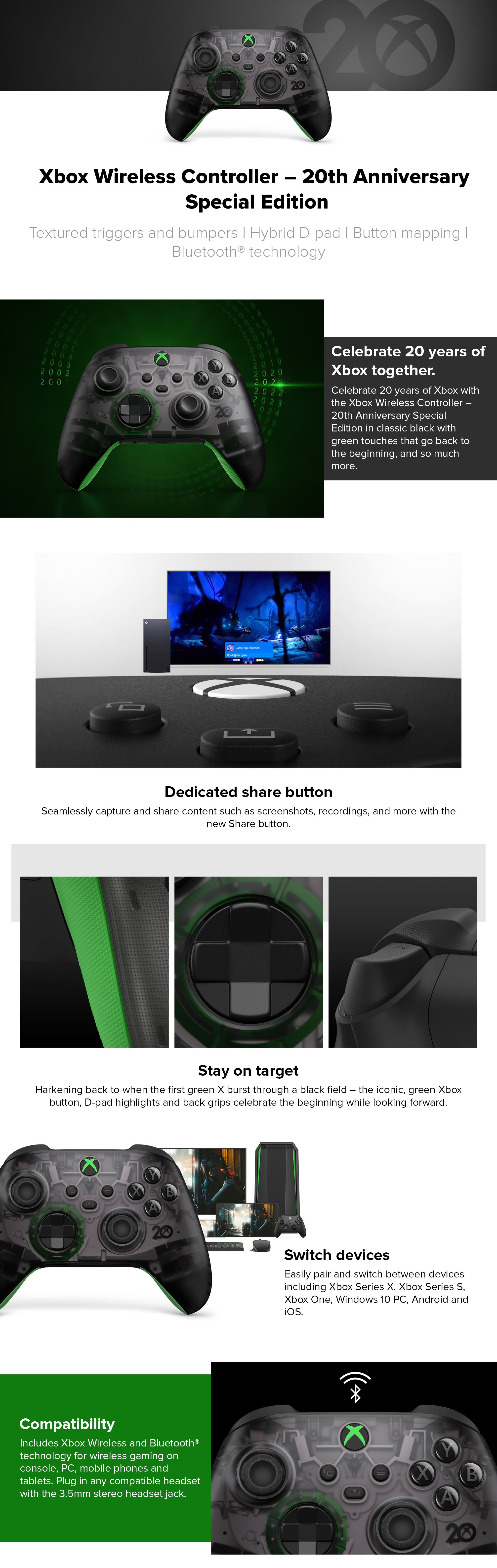 Xbox Series 20th Edition Branded Wireless Controller