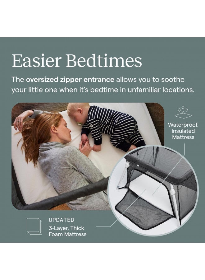 Guava Lotus Travel Crib With Lightweight Backpack Design | Certified Baby Safe Portable Crib | Folding Play Yard With Comfy Mattress | Portable Playpen For Babies And Toddlers | Compact Baby Travel B