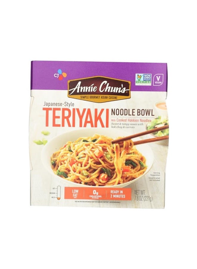 Annie Chun'S Noodle Bowl, Japanese-Style Teriyaki, Non Gmo, Vegan, 7.8 Oz (Pack Of 6)