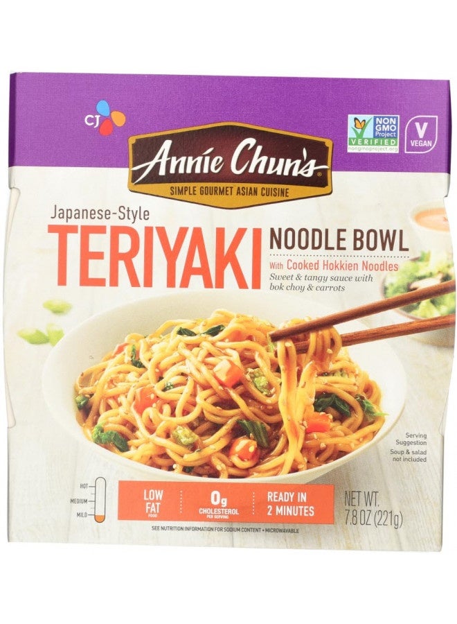 Annie Chun'S Noodle Bowl, Japanese-Style Teriyaki, Non Gmo, Vegan, 7.8 Oz (Pack Of 6)