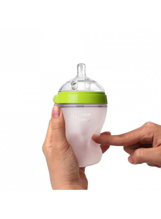 Comotomo Baby Bottle, Green, 8 Oz (2 Count)