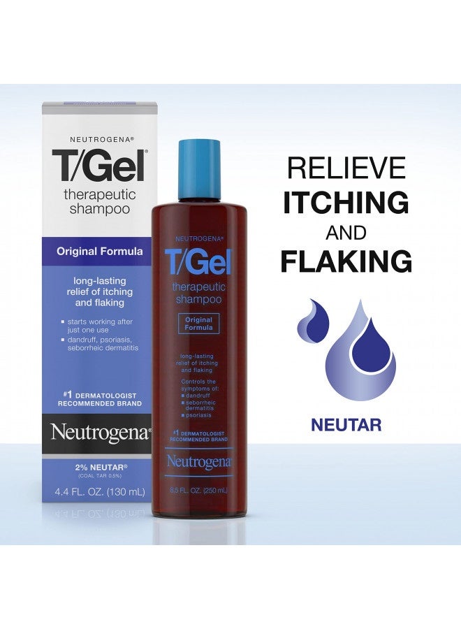 Neutrogena T/Gel Therapeutic Shampoo, Original Formula - 8.5 Fl Oz (Pack Of 2)