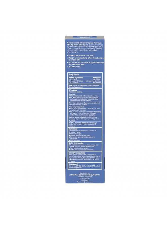 Neutrogena T/Gel Therapeutic Shampoo, Original Formula - 8.5 Fl Oz (Pack Of 2)