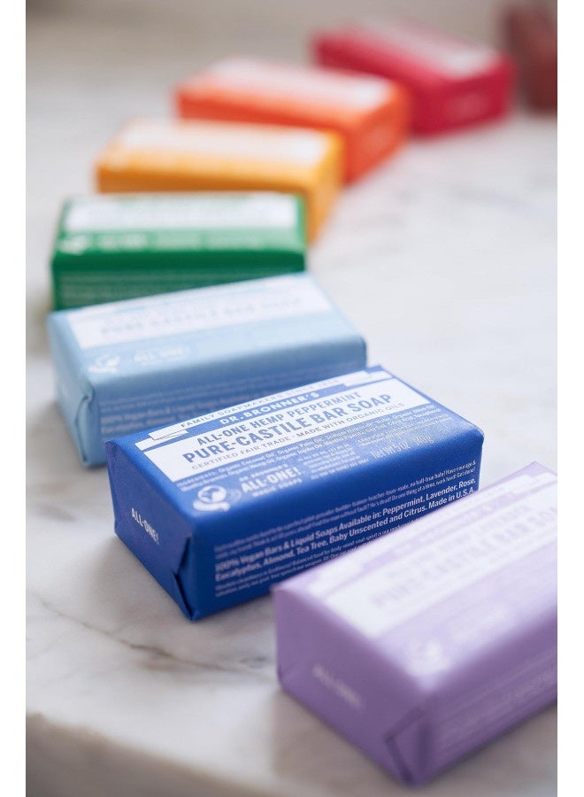 Dr. Bronner’S - Pure-Castile Bar Soap (Baby Unscented, 5 Ounce, 3-Pack) - Made With Organic Oils, For Face, Body, Hair, Gentle For Sensitive Skin, Babies, No Added Fragrance, Biodegradable, Vegan