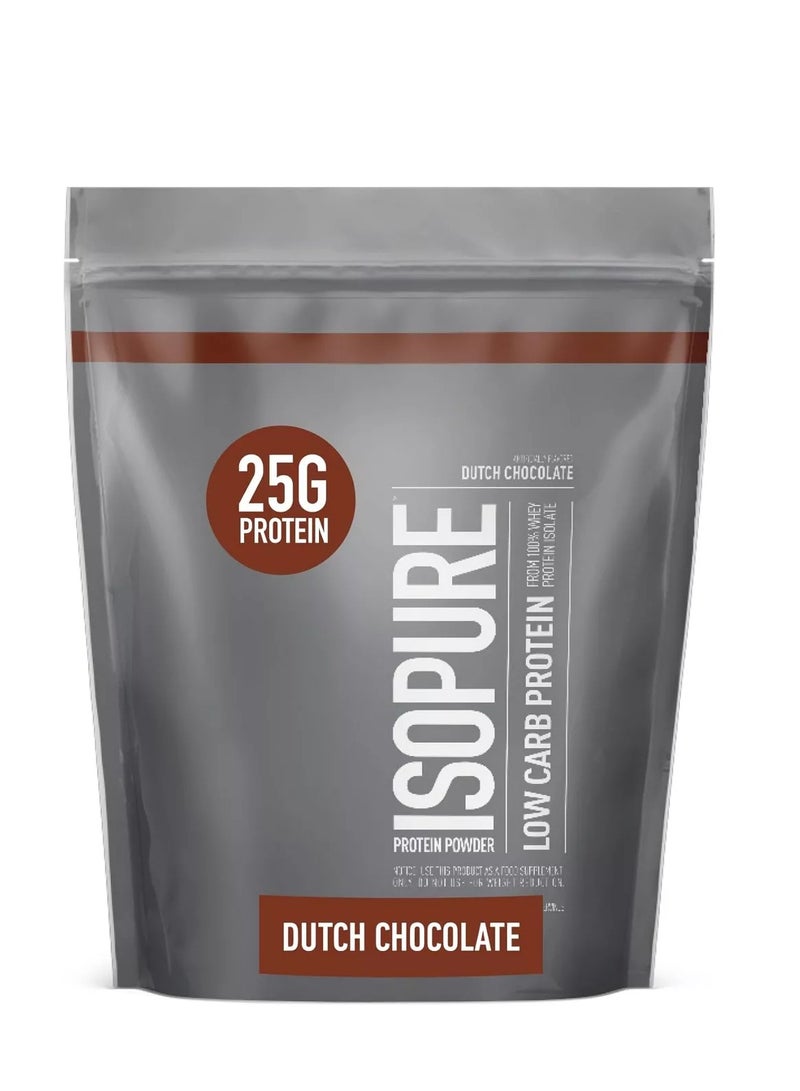 Isopure Low Carb Protein Powder Dutch Chocolate 1Lb