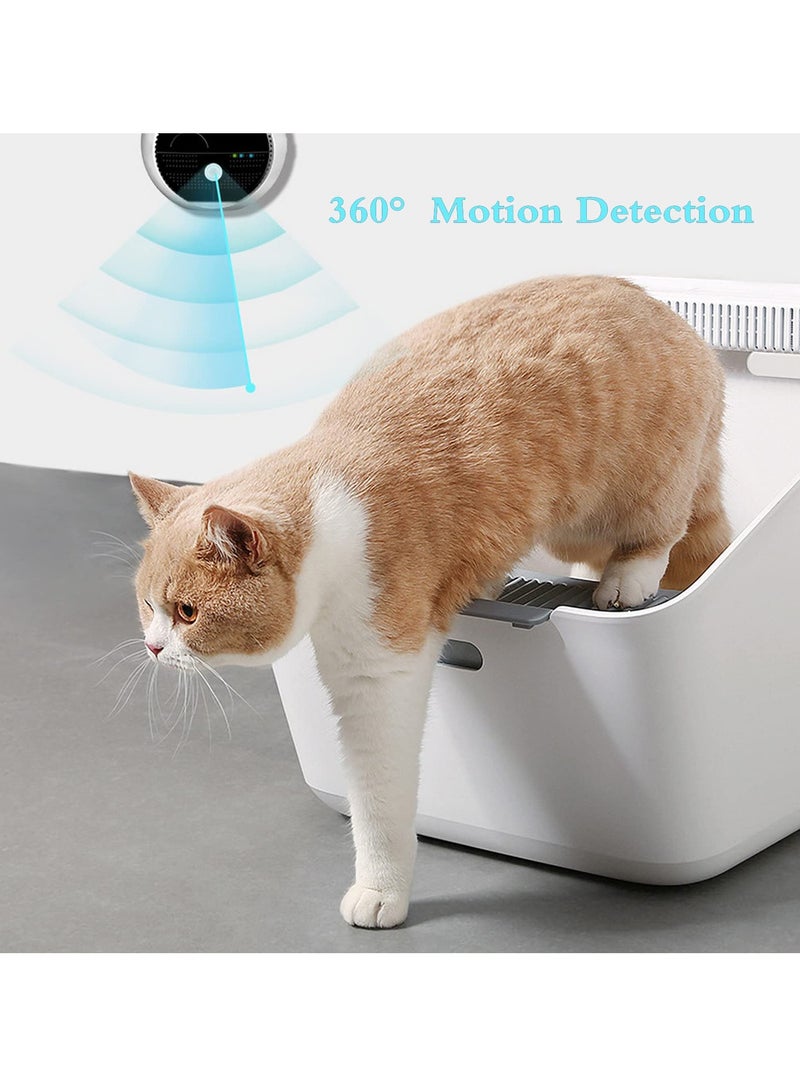 Smart Pet Smell Deodorizer, Litter Box Odor Eliminator, Auto On/Off, Rechargeable Dust-Free Litter Genie for Cat Litter Box, Bathroom Wardrobe and Small Area