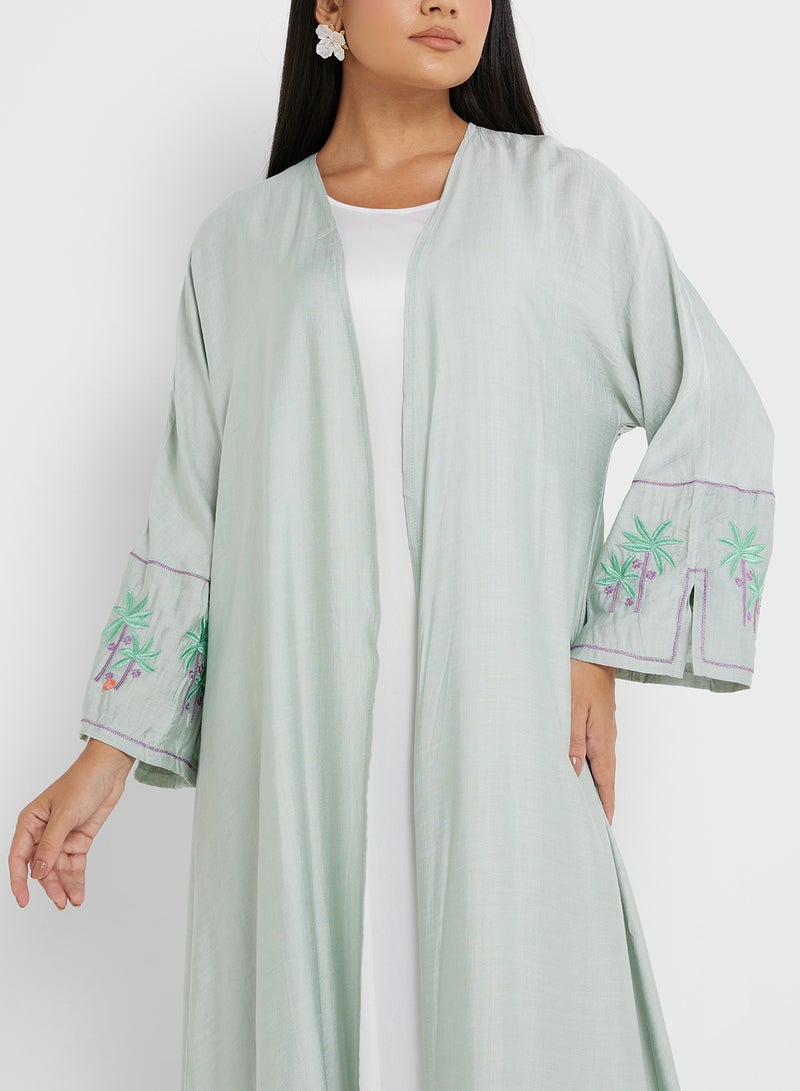 Embroidered Abaya With Inner