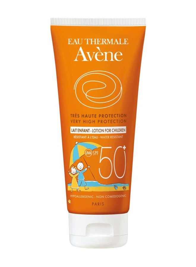 Very High Protection Lotion for Children - SPF 50+, Water Resistant, Fragrance-Free 100 MLml