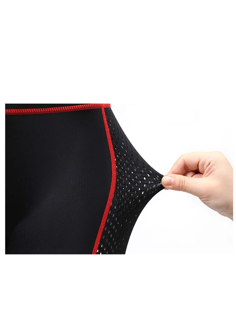 Men's Cycling Underwear Soft, Bike Bicycle Undershorts, Upgrade Ergonomic Lightweight Men's 3D Padded Cycling Underwear Shorts, Mesh Gel Padded Cycling Underwear Undershorts