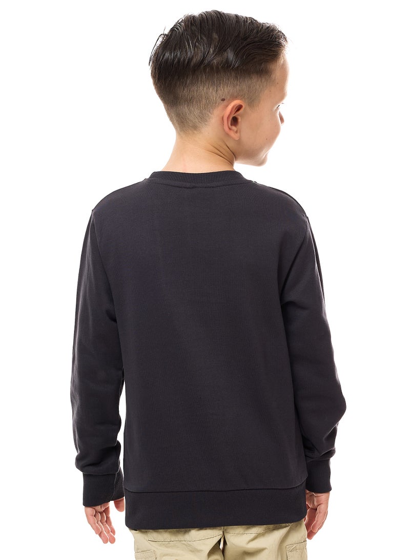 Boys' Sweatshirt  (2 - 8yrs) Dark Grey