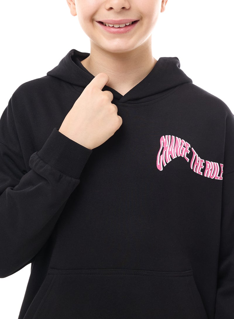 Boys' Hoodie with Big Print on the Back