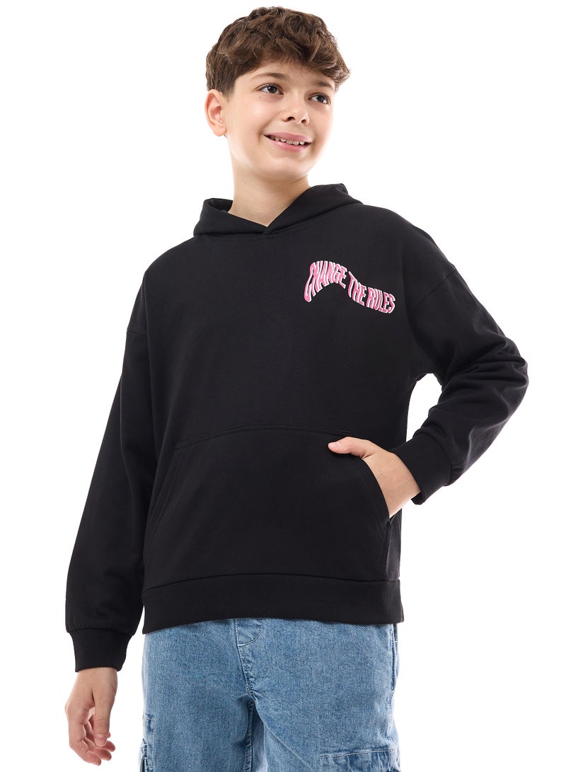 Boys' Hoodie with Big Print on the Back