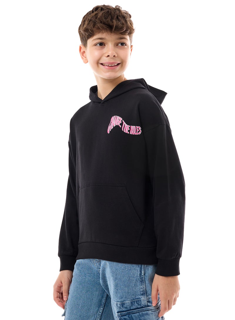 Boys' Hoodie with Big Print on the Back