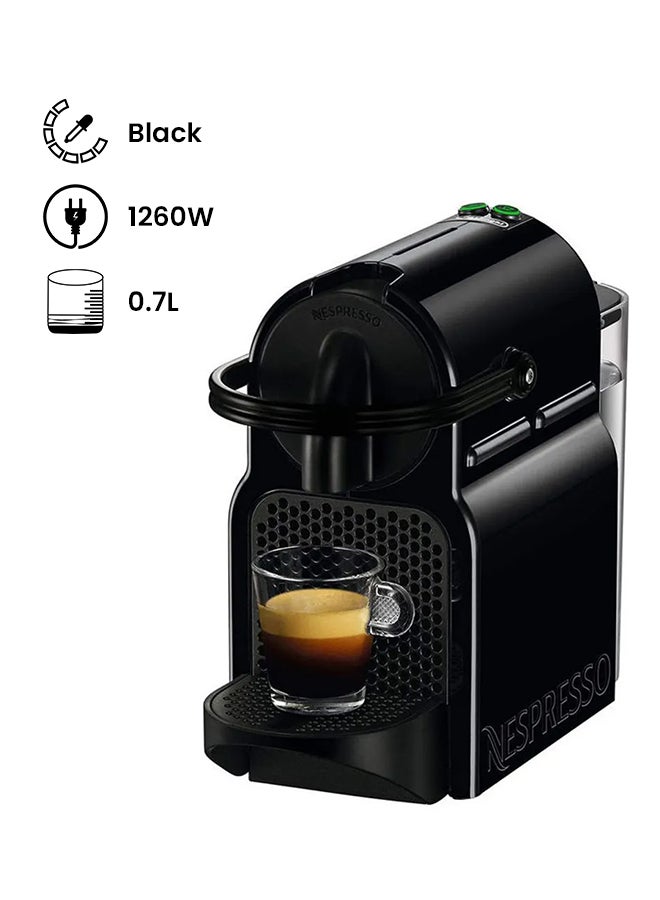 Nespresso Inissia & Aeroccino3 0.7 Liter 1260 Watts 0.7 L ‎EN 80.BAE Black