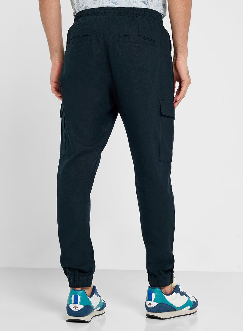 MENS COTTON/LINEN CARGO PANT