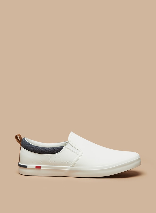 Men's Colourblock Slip-On Loafers