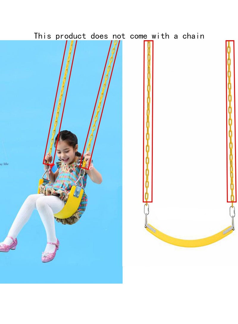 Red Plain Swing Seat, 77x15cm Yard Equipment, Suitable For Kids And Adults Metal Triangle Ring (113kg/250lb Weight Limit)