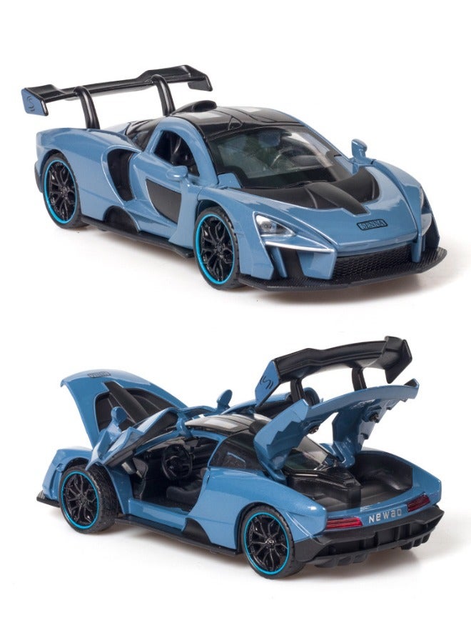 1:32 Alloy Collectible McLaren Car Model Toy, Diecast Zinc Alloy McLaren Senna Pull Back Collectible Toy Car,  Sound and Light Pull Back Model Car for Kids Boy Girl Gift, 16cm*7cm*4cm