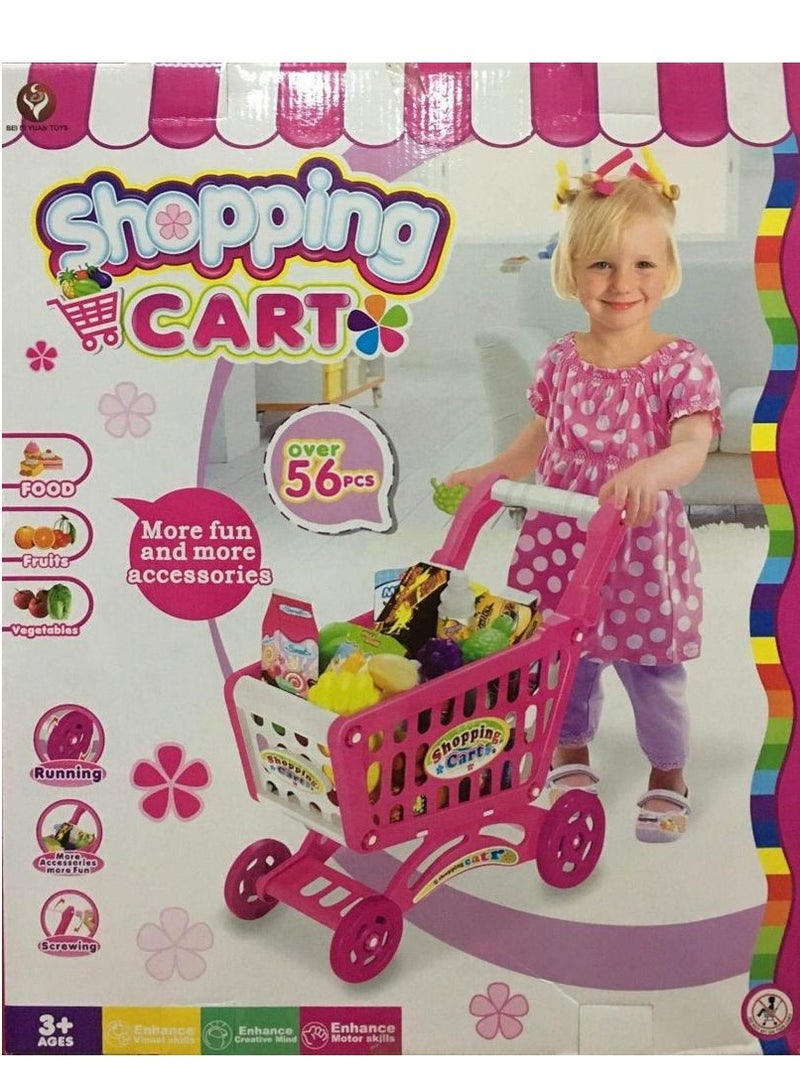 BEI DI YUAN Toys - Shopping cart with 46 pieces