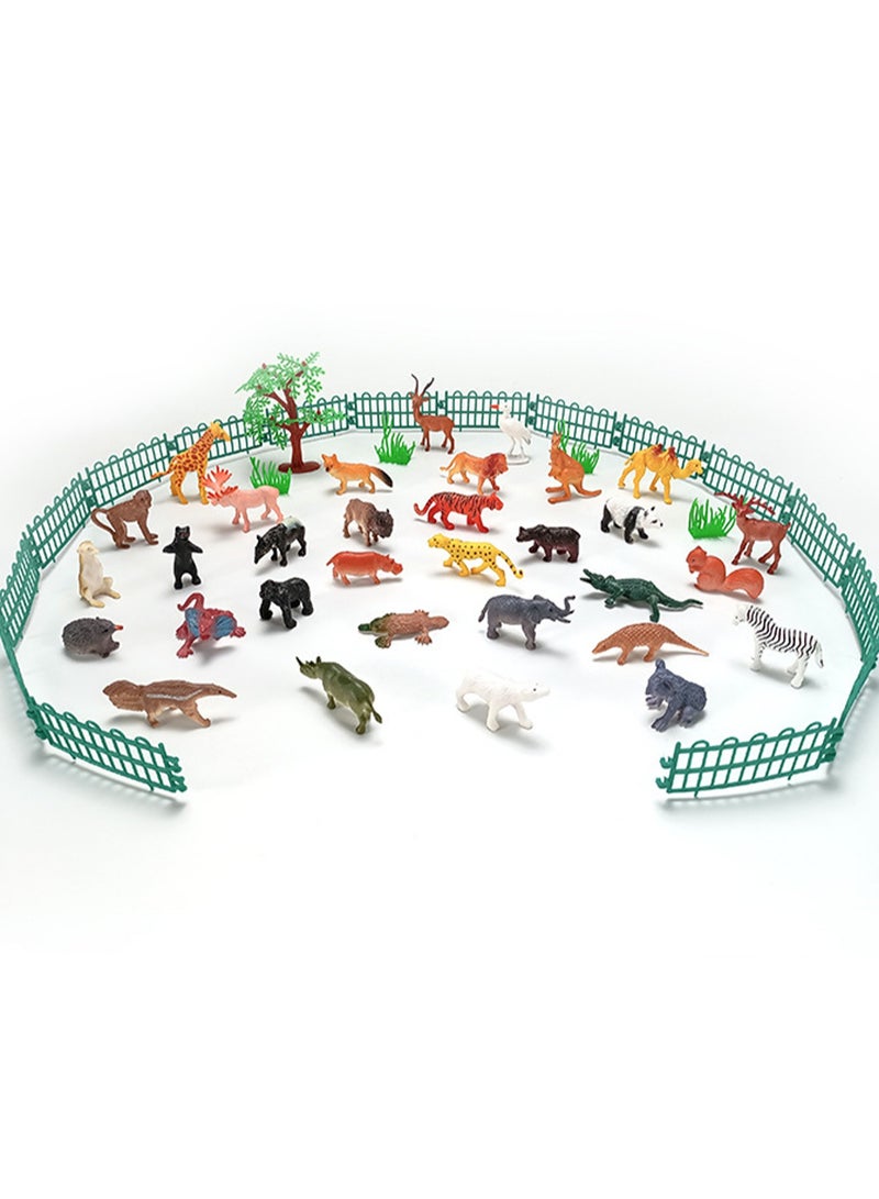 53 Pieces Of Simulated Jungle Animal Models Forest Animals Ocean Insects Dinosaur Farm Set Early Education Cognitive Toys