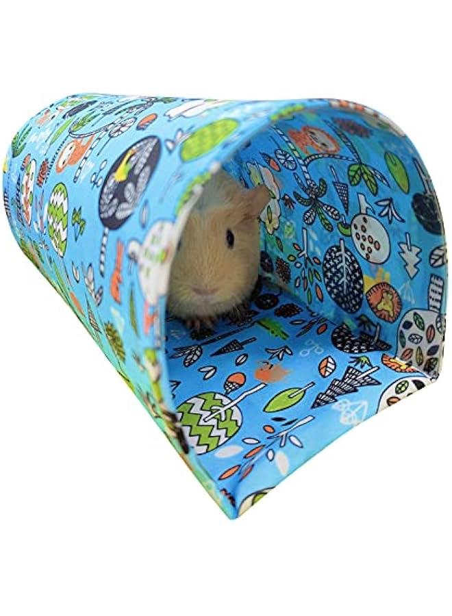 Tunnel House, Small Animal Hideout Tube Pet Tunnel House Cage Accessories Hamster Playing Sleeping Resting House for   Rabbit Hedgehogs Chinchillas, L